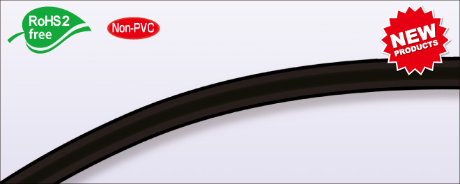 Barrier Tubing Black (Fluorine) [Model Number: E-BTF-BK]