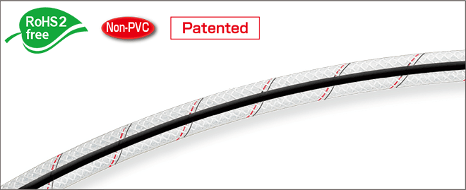 Paint Flex-Fluorine Hose with Ground Wire [Model Number: E-PFFG]