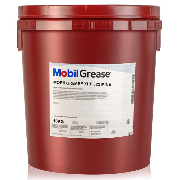 Mobilgrease XHP 322 Mine - จาระบีลิเธียมคอมเพล็กซ์เกรดพรีเมียมมีส่วนผสมโมลิบดีนัมไดซัลไฟด์