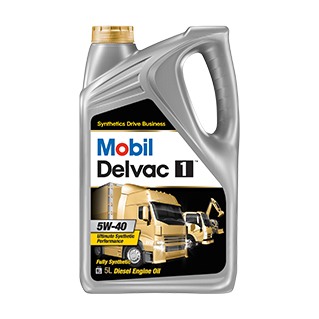 Mobil Delvac 1™ 5W-40 - น้ำมันสังเคราะห์แท้สำหรับเครื่องยนต์ดีเซลงานหนักสมรรถนะสูง